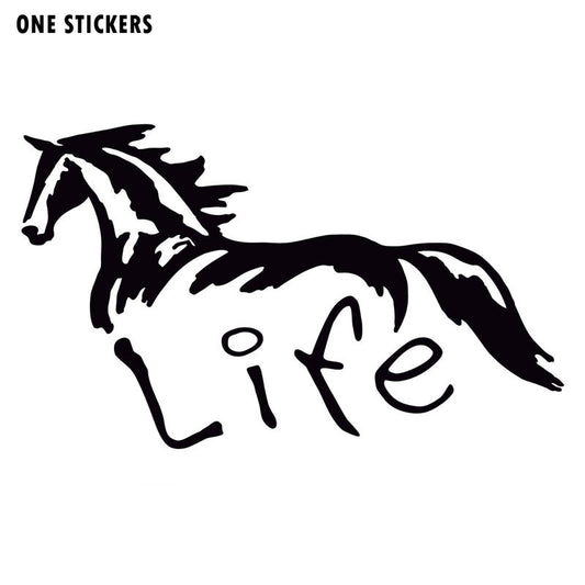 15CM*9CM Horse Life Vinyl Car Truck Sticker Decal Car Stickers Acessories Decoration C8-0077