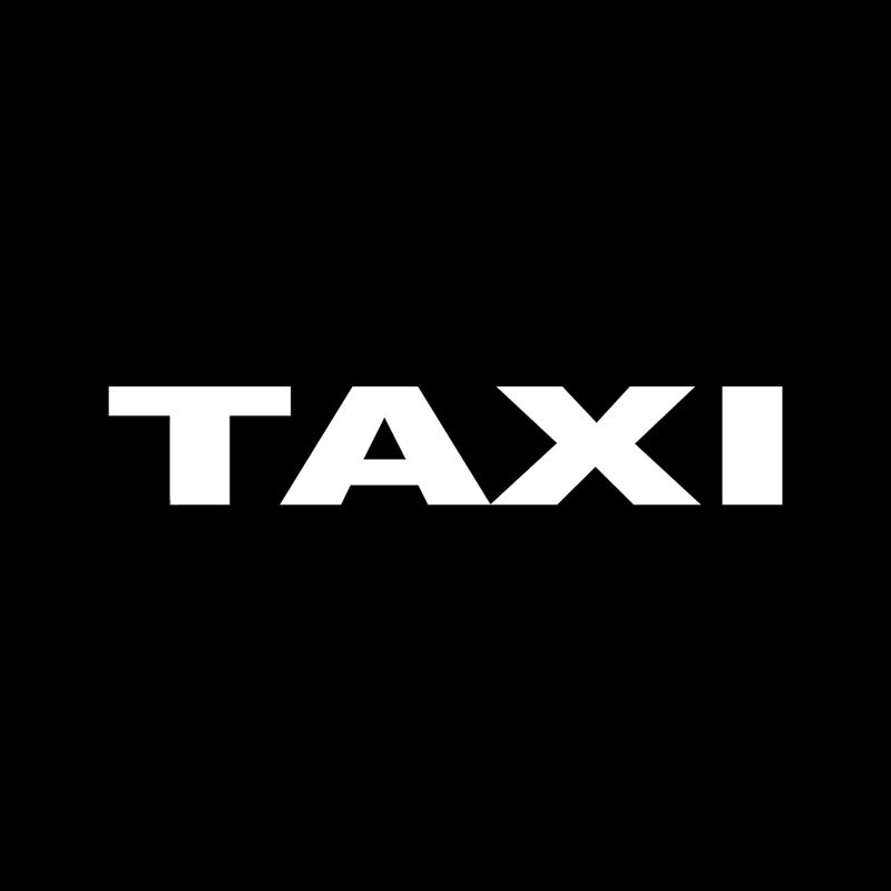 17.3*3CM Fashion TAXI  Letters Vinyl Car Sticker Car-styling Decals Black/Silver S8-1675