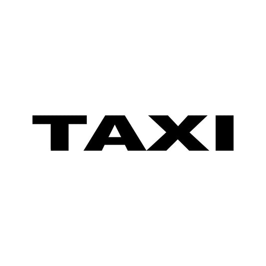 17.3*3CM Fashion TAXI  Letters Vinyl Car Sticker Car-styling Decals Black/Silver S8-1675