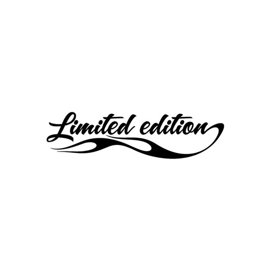 16CM*4.2CM Fashion LIMITED EDITION FANCY Vinyl Car Sticker Decals Accessories Black/Silver C11-0712