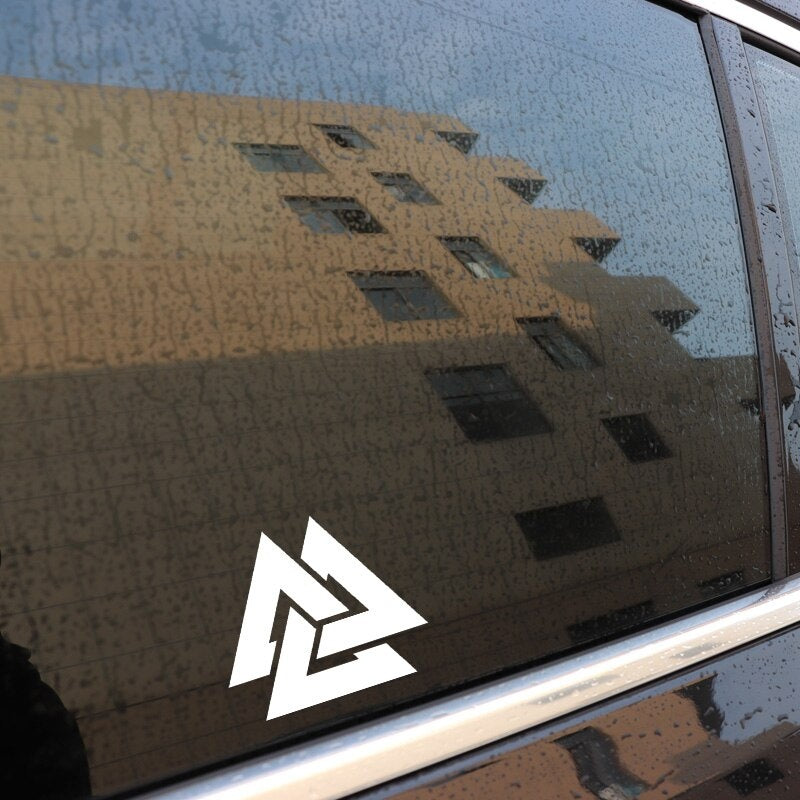 14CM*12CM Fun Personality Rune Vinyl Car-styling Decal Car Sticker Black/Silver Graphical C11-1147