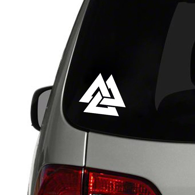 14CM*12CM Fun Personality Rune Vinyl Car-styling Decal Car Sticker Black/Silver Graphical C11-1147
