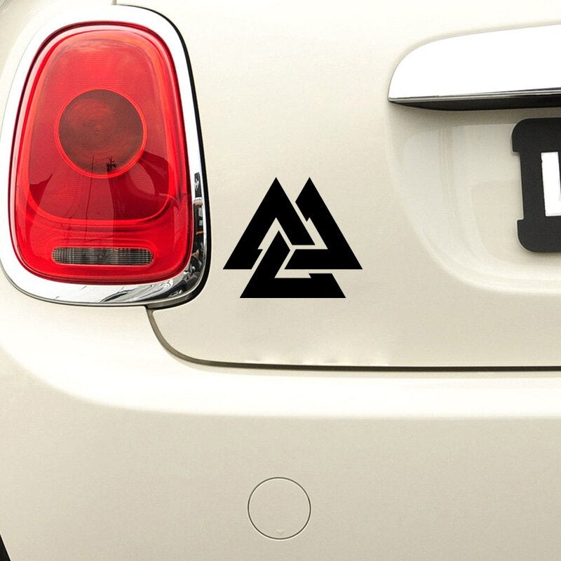 14CM*12CM Fun Personality Rune Vinyl Car-styling Decal Car Sticker Black/Silver Graphical C11-1147