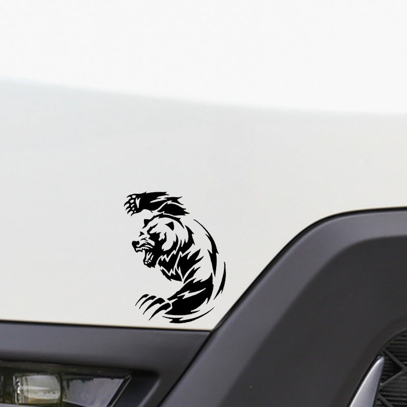 11.9*14.8CM Angry Bear Animals Car Sticker Vinyl Decoration Bumper Window C12-0394