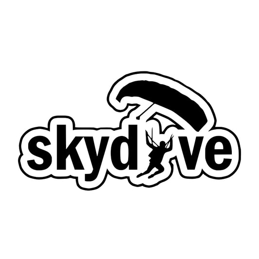 15.7*8.4CM Interesting Skydive Silhouette Car Sticker Vinyl High Quality Decor C12-0736