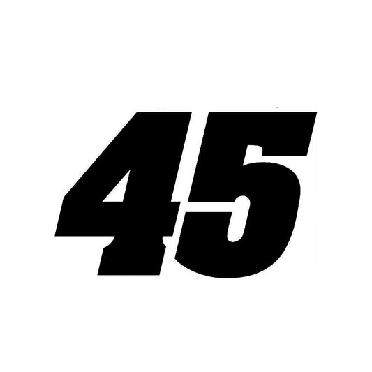 14.2CM*9CM Personality Number 45 Vinyl Car Sticker Decal Graphical Motorcycle Accessories C11-0752