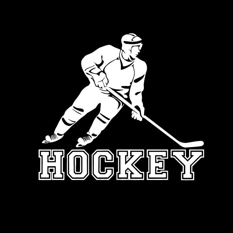 11.9CM*10.5CM HOCKEY Play Fashion Car Sticker Vinyl S9-0008