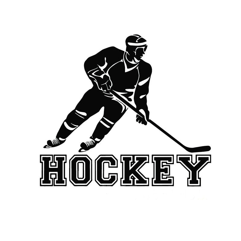 11.9CM*10.5CM HOCKEY Play Fashion Car Sticker Vinyl S9-0008