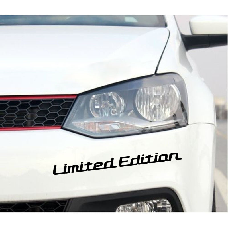 25CM*2CM LIMITED EDITION Creative Vinyl Car Window Sticker Car-styling Decal Black/Silver C11-0702