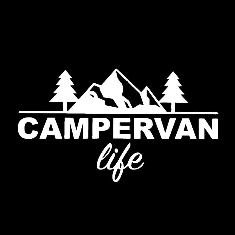 14.8CM*8.3CM Fashion Campervan life Vinyl Wonderful Car Window Sticker Decal Black Silver C11-1611