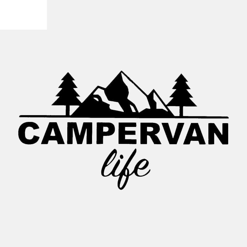 14.8CM*8.3CM Fashion Campervan life Vinyl Wonderful Car Window Sticker Decal Black Silver C11-1611