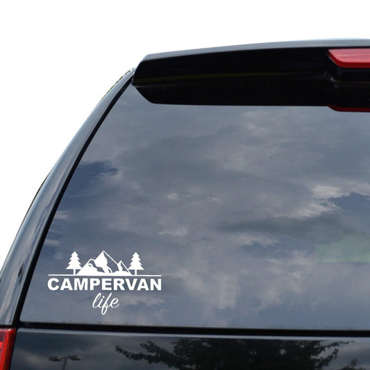 14.8CM*8.3CM Fashion Campervan life Vinyl Wonderful Car Window Sticker Decal Black Silver C11-1611