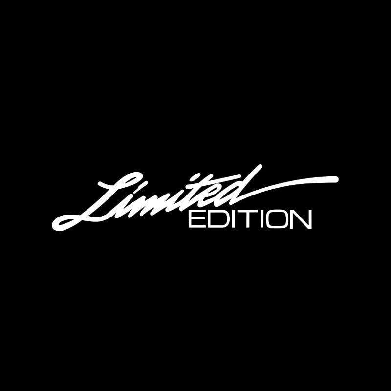 16CM*3.8CM LIMITED EDITION Creative Vinyl Car Window Sticker Car-styling Decal Black/Silver C11-0703
