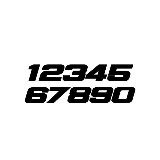 15.5CM*5.4CM Fun Phone Number 1234567890 Motorcycle Vinyl Decal Graphical Black/Silver Car Sticker C11-0761