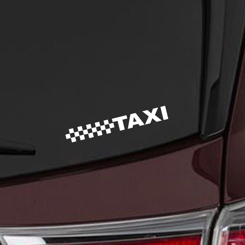 16*2.2CM TAXI Funny Novelty Vinyl Decals Car Window Sticker Black/Silver S8-1658