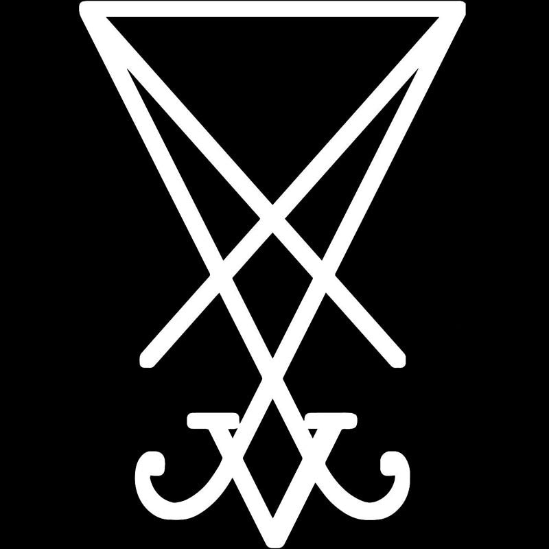 10.5X15CM LUCIFER SIGIL Funny Vinyl Decal Sticker Car Window Car-styling S8-0762