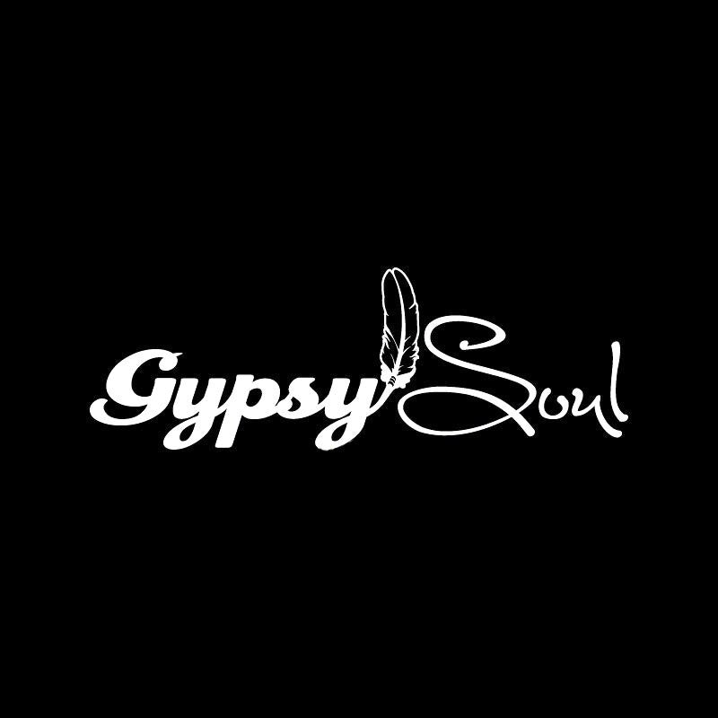 15.9*5.4CM Fashion GYPSY SOUL FEATHER Black/Silver Vinyl Decals Car-styling Car Stickers S8-1551
