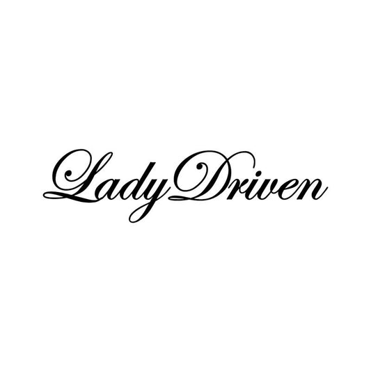 16CM*4.2CM Interesting LADY DRIVEN Vinyl Car Window Sticker Decoration Decals Black/Silver C11-0725
