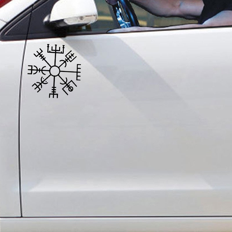 15CM*15CM Fashion LARGE Icelandic Rune Vinyl Car-styling Decal Black/Silver Graphical Car Sticker C11-1149