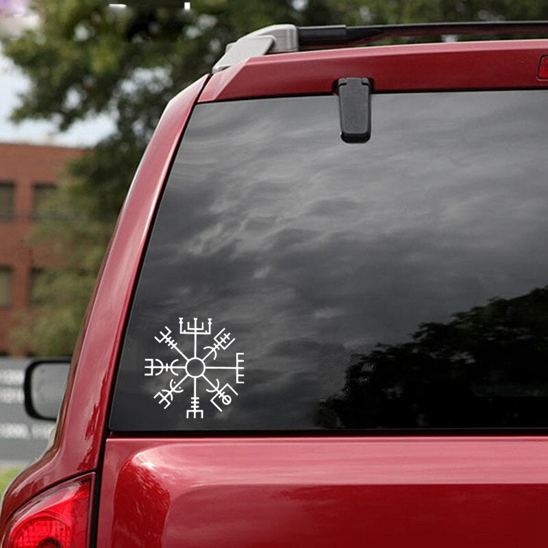 15CM*15CM Fashion LARGE Icelandic Rune Vinyl Car-styling Decal Black/Silver Graphical Car Sticker C11-1149