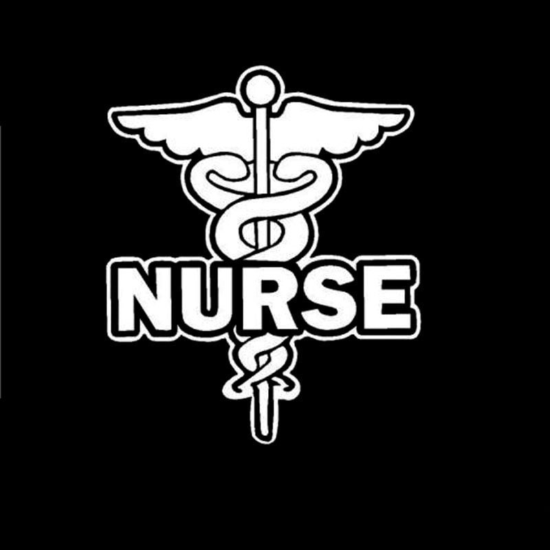 16.5X13.4CM WHITE Nurse Hospital Personality Vinyl Decals Car-styling Car Sticker S8-0147