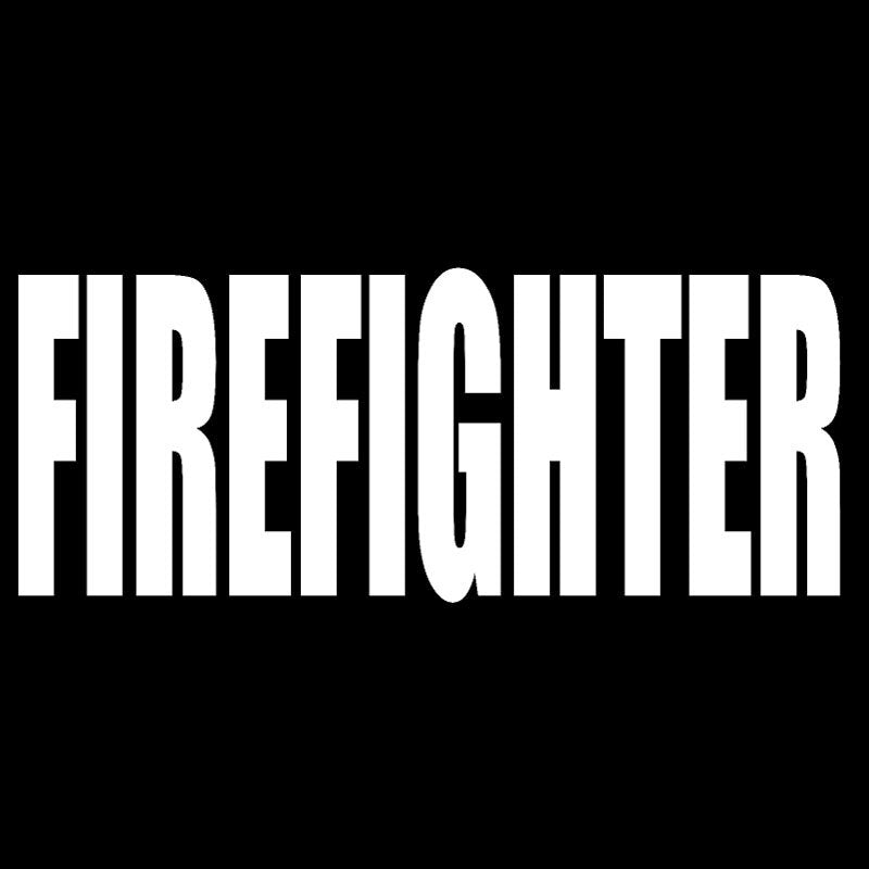 14X5.4CM FIREFIGHTER Written Words Vinyl Decals Car Sticker Black/Silver S8-1404