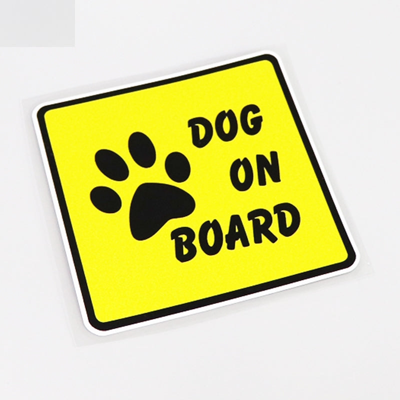 12.7CM*12.7CM DOG ON BOARD Fashion  Car Sticker Decal  13-1013