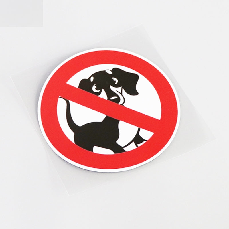 10.8CM*10.8CM FUN Prohibit DOG Graphical Car Sticker Decal  Decoration 13-0800