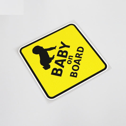 16CM*16CM Cute BABY ON BOARD Waterproof Decal And Car Sticker Motorcycle Car-styling 13-0020