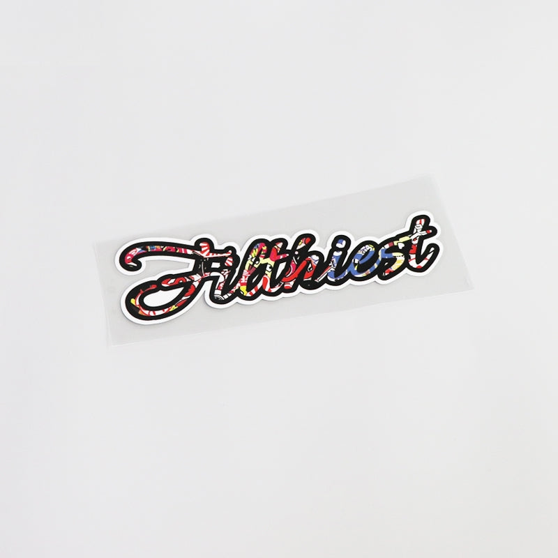15.5CM*4.2CM Fashion JDM FILTHIEST Car Sticker Decal  Car-styling 13-0406