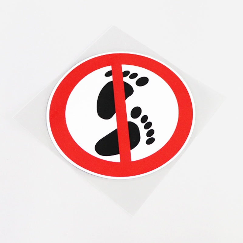 11.7CM*12.3CM Interesting Prohibit Into Warning Mark Car Sticker  Decal 13-0814