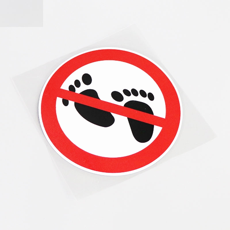 11.7CM*12.3CM Interesting Prohibit Into Warning Mark Car Sticker  Decal 13-0814