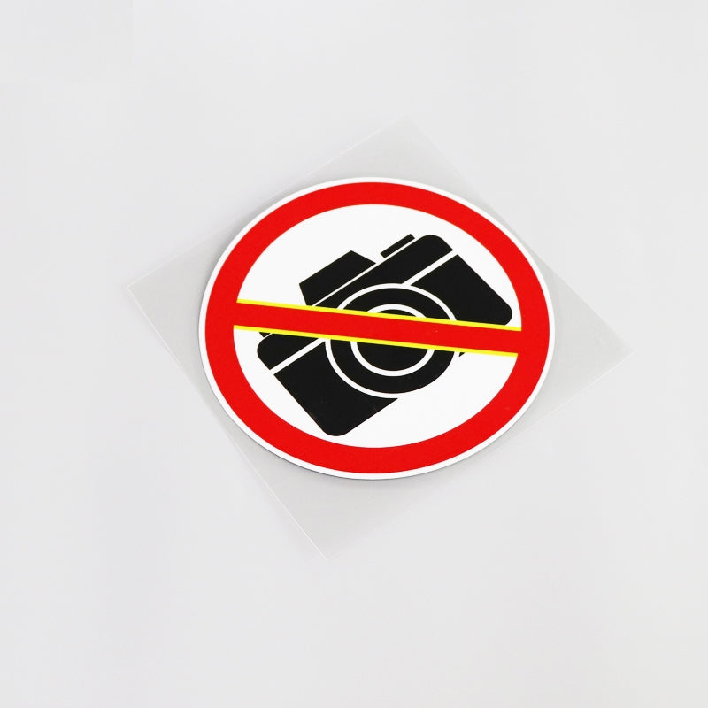 12.8CM*12.8CM New Warning No Photographing  Car-styling Car Sticker Decal Graphical 13-0094