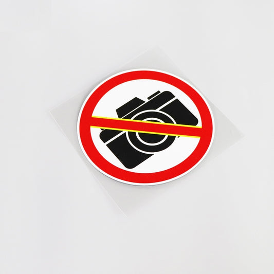 12.8CM*12.8CM New Warning No Photographing  Car-styling Car Sticker Decal Graphical 13-0094