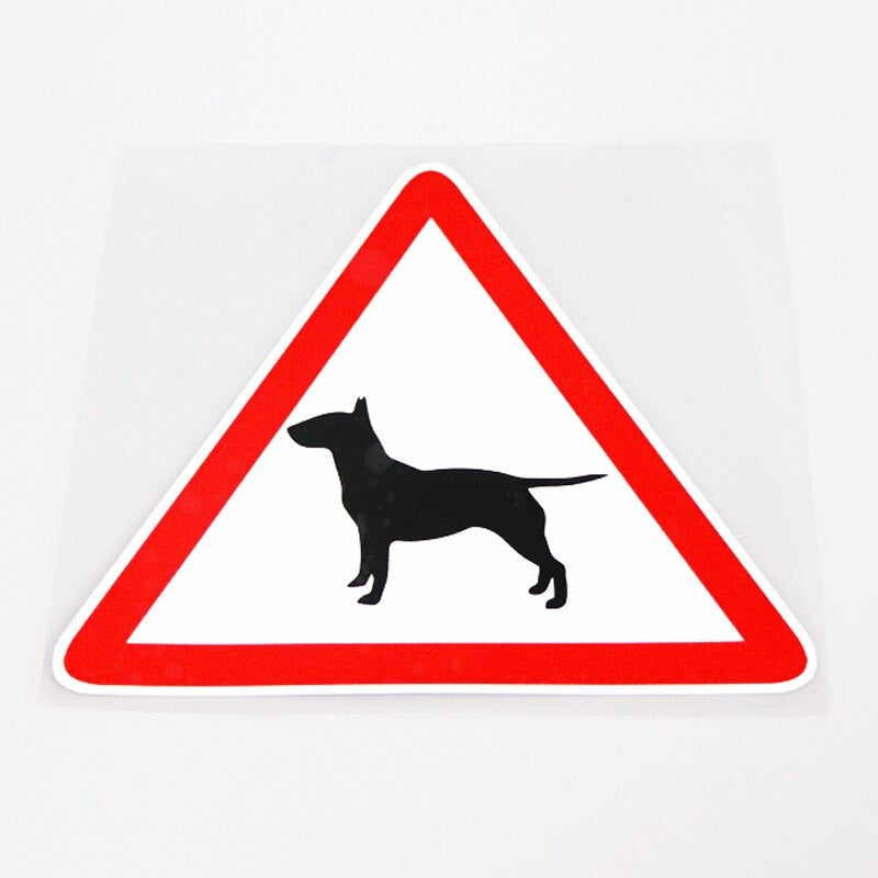 14.5CM*12.5CM Fashion Car-styling Animal BULL TERRIER  Car Sticker Decal Decoration 13-0988