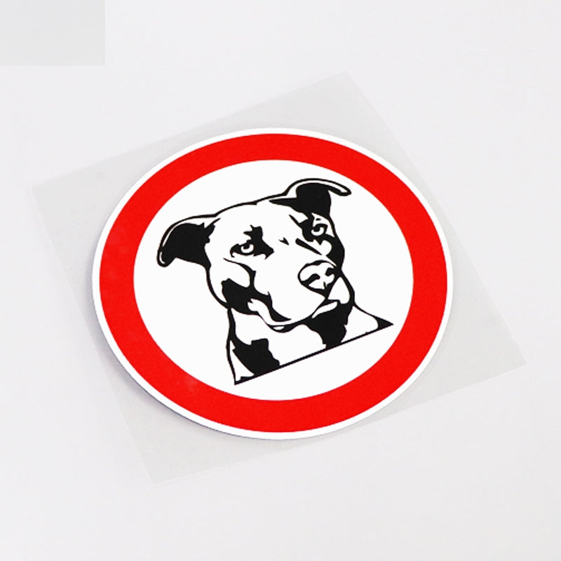 11.6CM*11.6CM Fun Animal PITBULL DOG Warning Car Sticker Decal  Waterproof 13-1000
