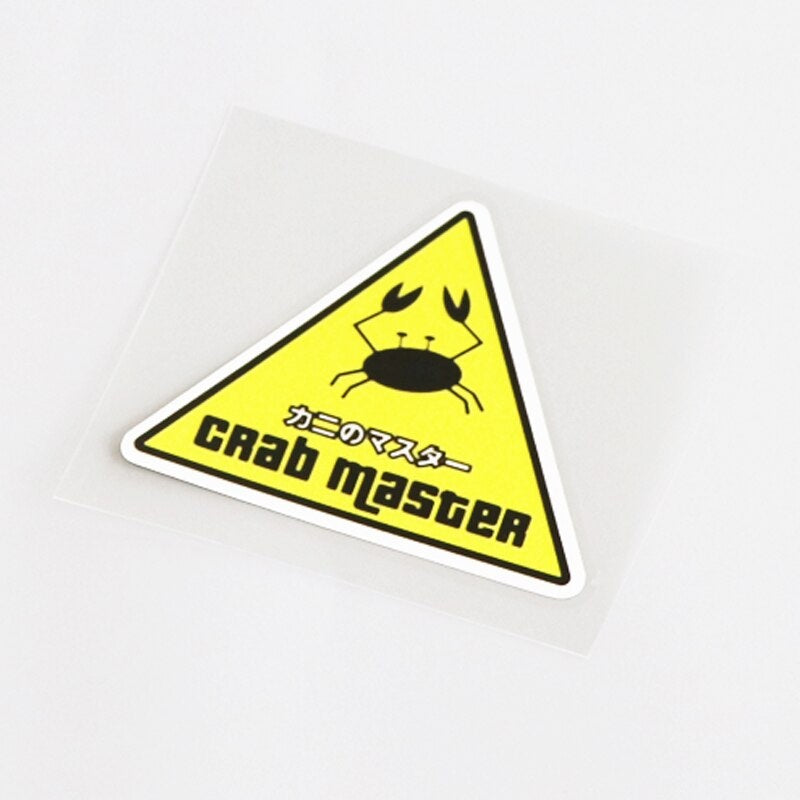 7.5CM*6.4CM Funny CRAB MASTER Car-styling Decal Car Sticker  Accessories 13-0649