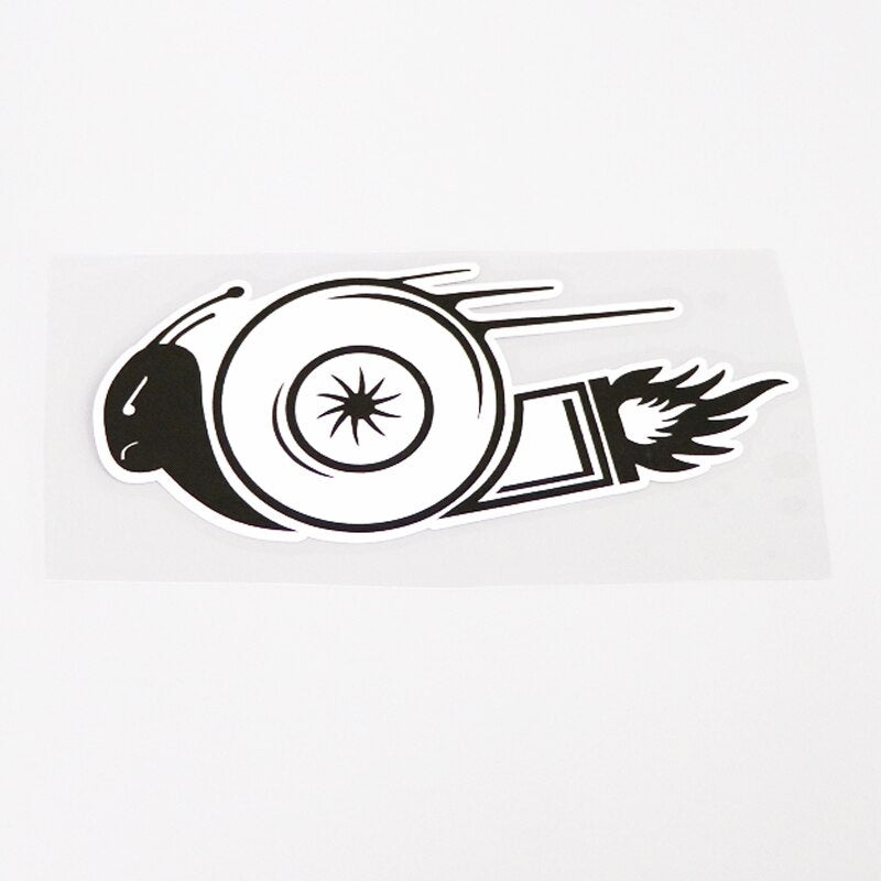 15.1CM*6.5CM Funny JDM Snail Turbo Car Sticker  Decal Decoration 13-1049