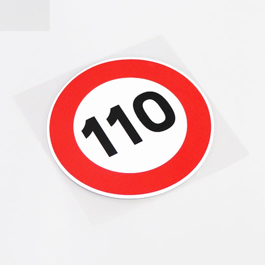 11.5CM*11.5CM Fashion Graphical  Speed limit 110 Car Sticker Decal Decoration 13-0893
