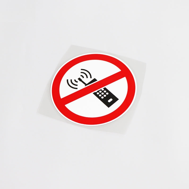 11.5CM*11.5CM High-quality Warning Mark Prohibit Call Cell Phone Car Sticker Decal  Graphical 13-0213