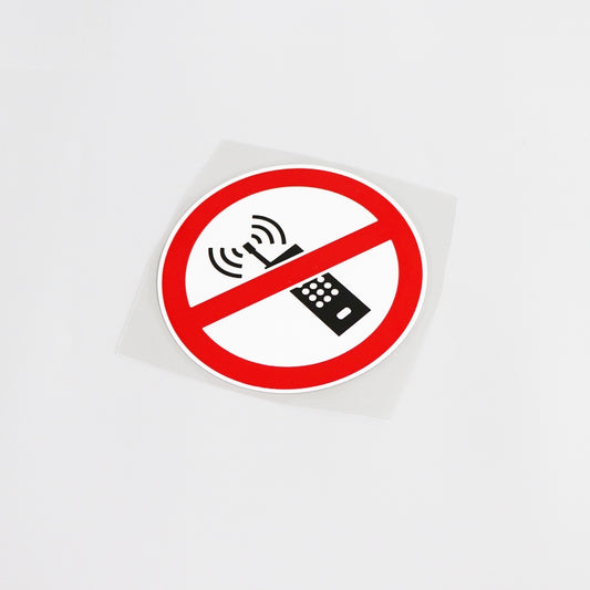 11.5CM*11.5CM High-quality Warning Mark Prohibit Call Cell Phone Car Sticker Decal  Graphical 13-0213