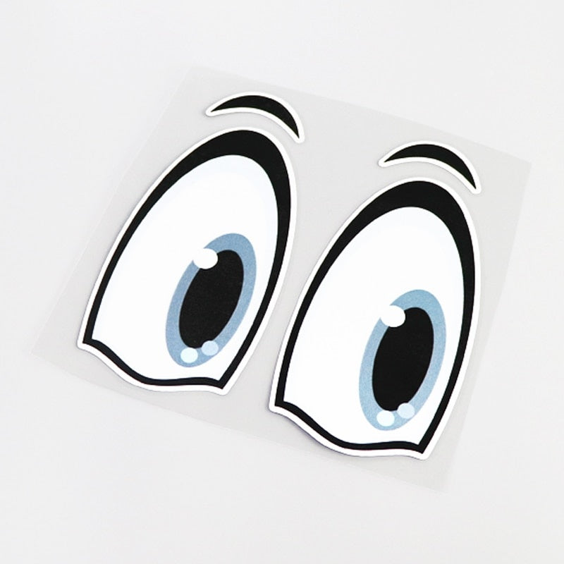15.5CM*15.7CM Cartoon Fun Animal Eyes Car Sticker Decal  Accessories 13-0432