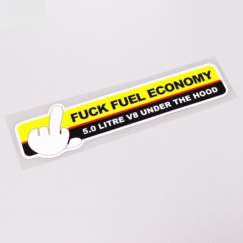 16.7CM*4CM JDM Fuel Economy Graphical Car Sticker Decal And  Decoration 13-0240