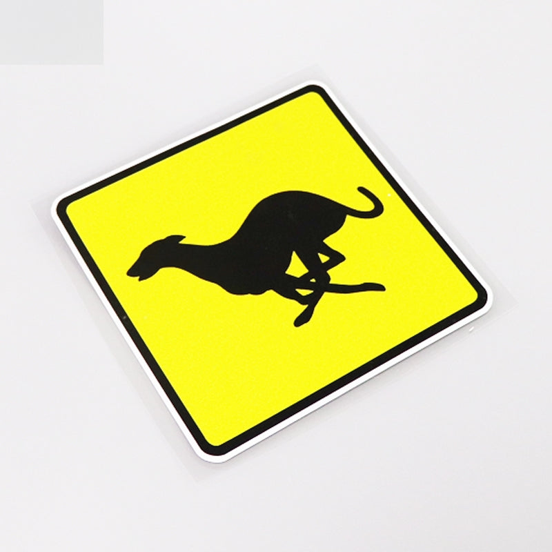 12.8CM*12.8CM Interesting Motorcycle Car-styling Animal GREYHOUND RUNNING  Car Sticker Decal 13-0987