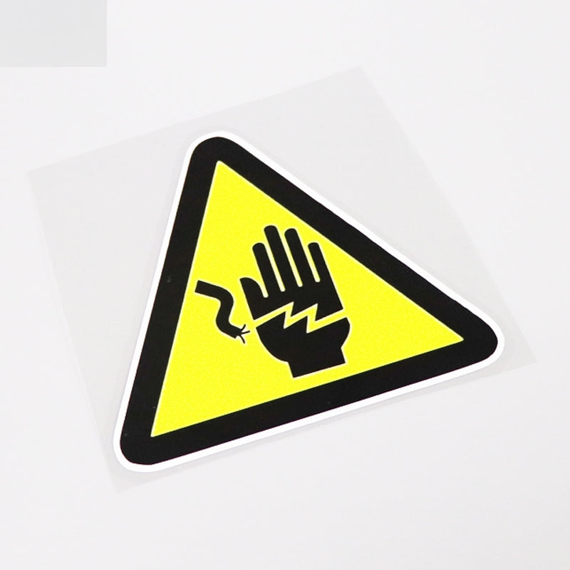 12CM*10.7CM Warning Mark Danger! High Voltage  Car Sticker Waterproof Decals 13-0914