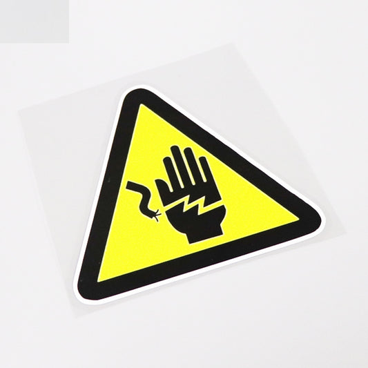12CM*10.7CM Warning Mark Danger! High Voltage  Car Sticker Waterproof Decals 13-0914