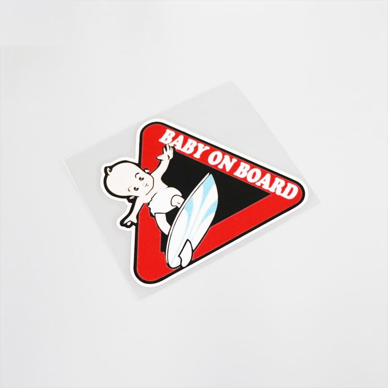 12.3CM*11CM Cartoon BABY ON BOARD Waterproof Decal And Car Sticker Decoration 13-0032