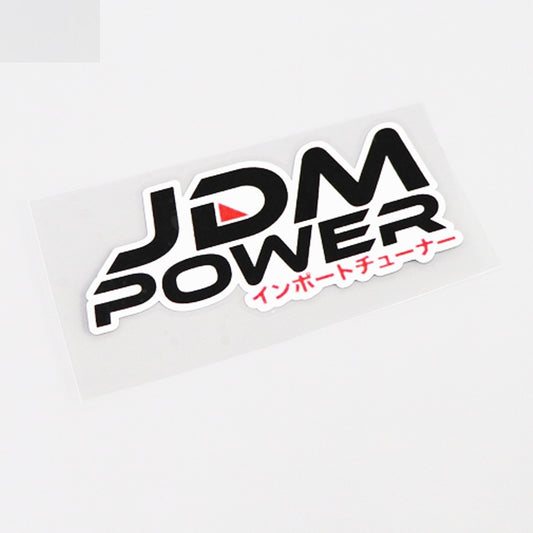 11CM*4.7CM Fashion  JDM POWER Motorcycle Car Sticker  Decal 13-1063