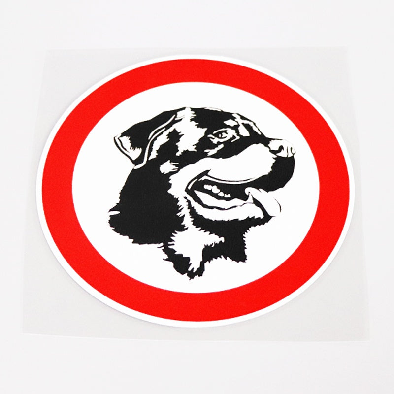 11.8CM*11.8CM Warning Mark Car-styling ROTTWEILER DOG Car Sticker Decal  Accessories 13-0981