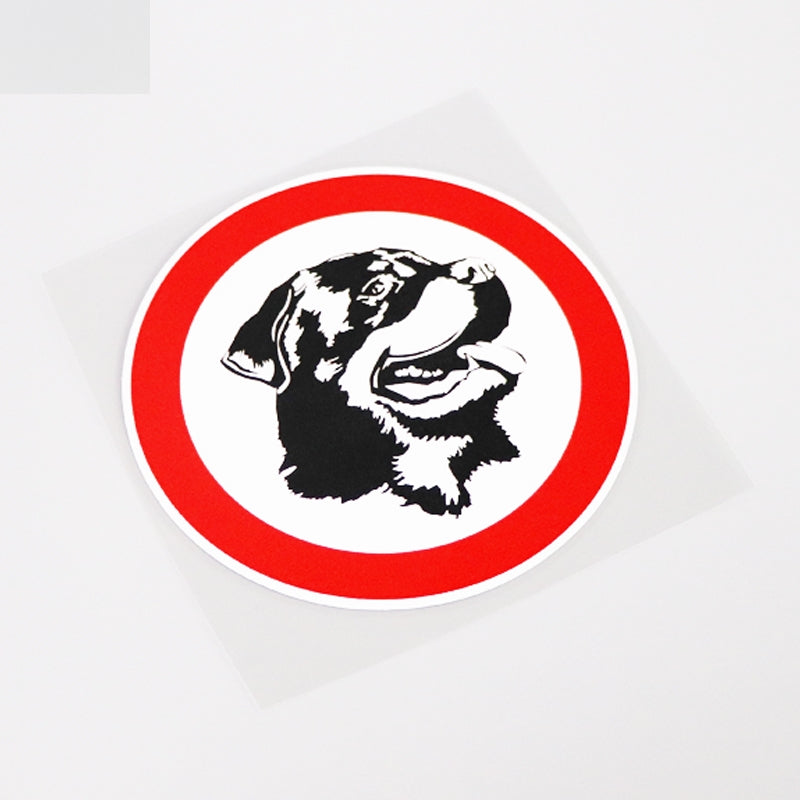 11.8CM*11.8CM Warning Mark Car-styling ROTTWEILER DOG Car Sticker Decal  Accessories 13-0981